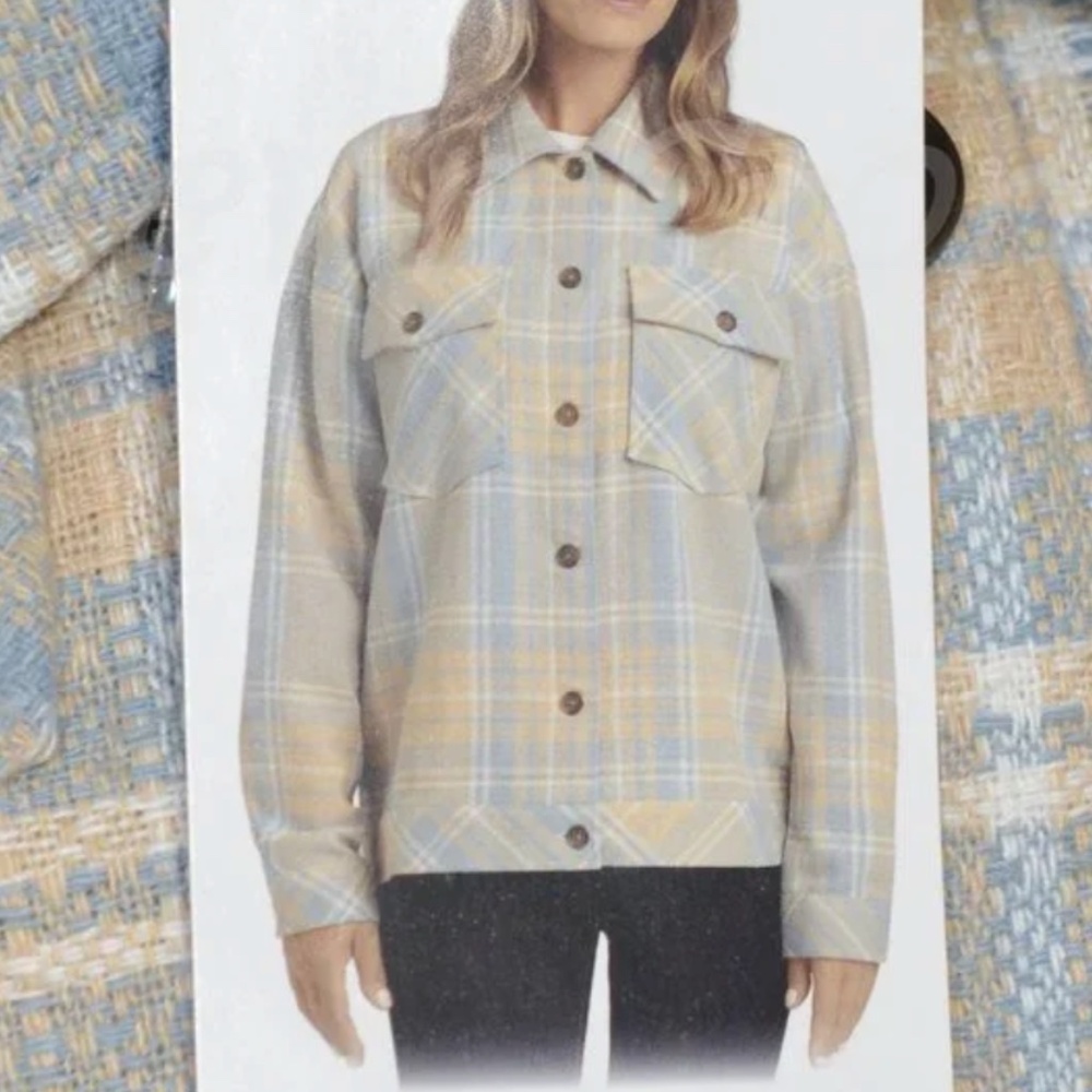 Blue Cream NWT Boston Traders Ladies' Shirt Jacket - Large